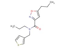 N,5-dipropyl-N-(3-thienylmethyl)-3-isoxazolecarboxamide