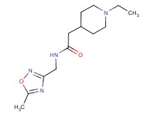 2-(1-ethyl-4-piperidinyl)-N-[(5-methyl-1,2,4-oxadiazol-3-yl)methyl]acetamide