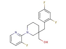 [3-(2,4-difluorobenzyl)-1-(3-fluoropyridin-2-yl)piperidin-3-yl]methanol