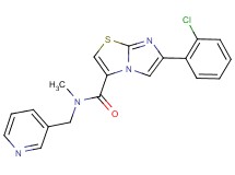 6-(2-chlorophenyl)-N-methyl-N-(3-pyridinylmethyl)imidazo[2,1-b][1,3]thiazole-3-carboxamide
