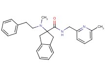 2-[methyl(2-phenylethyl)amino]-N-[(6-methyl-2-pyridinyl)methyl]-2-indanecarboxamide