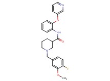 1-(4-fluoro-3-methoxybenzyl)-N-[2-(3-pyridinyloxy)phenyl]-3-piperidinecarboxamide