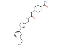 1-[2-({[5-(3-methoxyphenyl)-3-isoxazolyl]methyl}amino)-2-oxoethyl]-4-piperidinecarboxamide