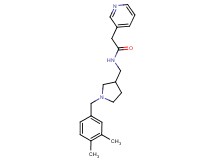 N-{[1-(3,4-dimethylbenzyl)pyrrolidin-3-yl]methyl}-2-pyridin-3-ylacetamide