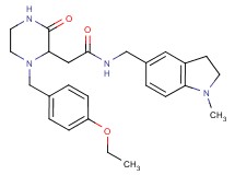 2-[1-(4-ethoxybenzyl)-3-oxo-2-piperazinyl]-N-[(1-methyl-2,3-dihydro-1H-indol-5-yl)methyl]acetamide