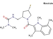 N'-({(2S,4S)-4-fluoro-1-[(1,3,7-trimethyl-1H-indol-2-yl)carbonyl]pyrrolidin-2-yl}methyl)-N,N-dimethylurea
