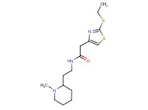 2-[2-(ethylthio)-1,3-thiazol-4-yl]-N-[2-(1-methylpiperidin-2-yl)ethyl]acetamide