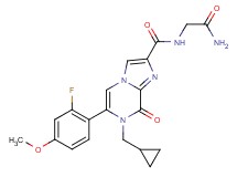 N-(2-amino-2-oxoethyl)-7-(cyclopropylmethyl)-6-(2-fluoro-4-methoxyphenyl)-8-oxo-7,8-dihydroimidazo[1,2-a]pyrazine-2-carboxamide