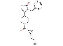 4-benzyl-5-(1-{[(1R*,2S*)-2-propylcyclopropyl]carbonyl}piperidin-4-yl)-2,4-dihydro-3H-1,2,4-triazol-3-one
