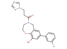 7-(3-chlorophenyl)-4-[3-(1H-1,2,4-triazol-1-yl)propanoyl]-2,3,4,5-tetrahydro-1,4-benzoxazepin-9-ol
