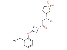 (1,1-dioxidotetrahydro-3-thienyl){2-[3-(2-ethylphenoxy)azetidin-1-yl]-2-oxoethyl}methylamine