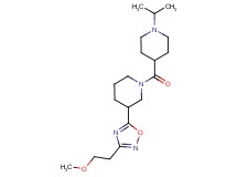 1-[(1-isopropyl-4-piperidinyl)carbonyl]-3-[3-(2-methoxyethyl)-1,2,4-oxadiazol-5-yl]piperidine