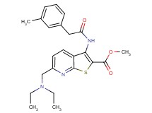 methyl 6-[(diethylamino)methyl]-3-{[(3-methylphenyl)acetyl]amino}thieno[2,3-b]pyridine-2-carboxylate