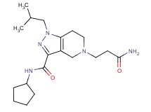 5-(3-amino-3-oxopropyl)-N-cyclopentyl-1-isobutyl-4,5,6,7-tetrahydro-1H-pyrazolo[4,3-c]pyridine-3-carboxamide