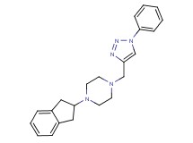 1-(2,3-dihydro-1H-inden-2-yl)-4-[(1-phenyl-1H-1,2,3-triazol-4-yl)methyl]piperazine