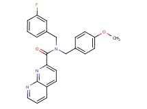 N-(3-fluorobenzyl)-N-(4-methoxybenzyl)-1,8-naphthyridine-2-carboxamide