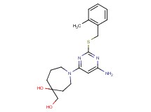 1-{6-amino-2-[(2-methylbenzyl)thio]pyrimidin-4-yl}-4-(hydroxymethyl)azepan-4-ol