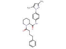 N-[4-(3,5-dimethyl-1H-pyrazol-1-yl)phenyl]-1-(4-phenylbutanoyl)-2-piperidinecarboxamide