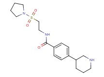 4-piperidin-3-yl-N-[2-(pyrrolidin-1-ylsulfonyl)ethyl]benzamide