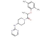 N-{1-[2-(2,5-dimethylphenoxy)propanoyl]piperidin-4-yl}pyrimidin-2-amine