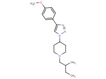 4-[4-(4-methoxyphenyl)-1H-1,2,3-triazol-1-yl]-1-(2-methylbutyl)piperidine