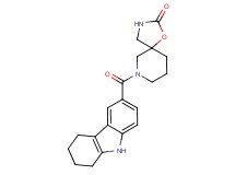 7-(2,3,4,9-tetrahydro-1H-carbazol-6-ylcarbonyl)-1-oxa-3,7-diazaspiro[4.5]decan-2-one