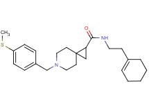 N-[2-(1-cyclohexen-1-yl)ethyl]-6-[4-(methylthio)benzyl]-6-azaspiro[2.5]octane-1-carboxamide