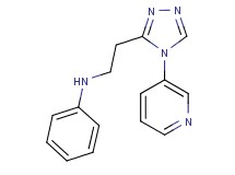 N-[2-(4-pyridin-3-yl-4H-1,2,4-triazol-3-yl)ethyl]aniline