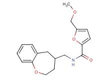 5-(methoxymethyl)-N-(2,3,4,5-tetrahydro-1-benzoxepin-4-ylmethyl)-2-furamide
