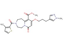 methyl 9-[3-(1-methyl-1H-pyrazol-4-yl)propoxy]-3-[(3-methyl-2-thienyl)carbonyl]-7-oxo-1,2,3,4,5,7-hexahydropyrido[1,2-d][1,4]diazepine-10-carboxylate