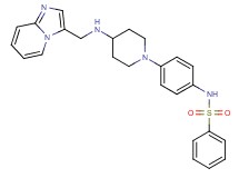 N-(4-{4-[(imidazo[1,2-a]pyridin-3-ylmethyl)amino]-1-piperidinyl}phenyl)benzenesulfonamide