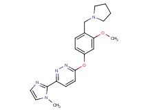 3-[3-methoxy-4-(pyrrolidin-1-ylmethyl)phenoxy]-6-(1-methyl-1H-imidazol-2-yl)pyridazine