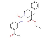ethyl 1-{[(3-acetylphenyl)amino]carbonyl}-3-benzyl-3-piperidinecarboxylate