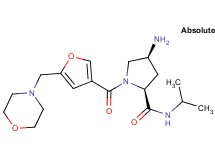 (4S)-4-amino-N-isopropyl-1-[5-(morpholin-4-ylmethyl)-3-furoyl]-L-prolinamide