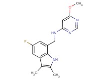 N-[(5-fluoro-2,3-dimethyl-1H-indol-7-yl)methyl]-6-methoxypyrimidin-4-amine