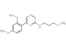 5-(2,4-dimethoxyphenyl)-N-[3-(methylthio)propyl]-1,2,4-triazin-3-amine
