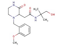N-(2-hydroxy-1,1-dimethylethyl)-2-[1-(2-methoxybenzyl)-3-oxo-2-piperazinyl]acetamide
