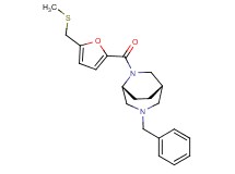 (1S*,5R*)-3-benzyl-6-{5-[(methylthio)methyl]-2-furoyl}-3,6-diazabicyclo[3.2.2]nonane