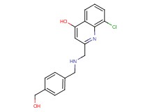 8-chloro-2-({[4-(hydroxymethyl)benzyl]amino}methyl)quinolin-4-ol