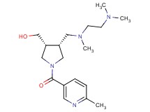{(3R*,4R*)-4-{[[2-(dimethylamino)ethyl](methyl)amino]methyl}-1-[(6-methyl-3-pyridinyl)carbonyl]-3-pyrrolidinyl}methanol