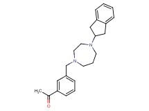 1-(3-{[4-(2,3-dihydro-1H-inden-2-yl)-1,4-diazepan-1-yl]methyl}phenyl)ethanone