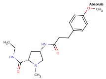(4S)-N-ethyl-4-{[3-(4-methoxyphenyl)propanoyl]amino}-1-methyl-L-prolinamide