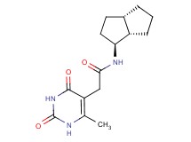 2-(6-methyl-2,4-dioxo-1,2,3,4-tetrahydropyrimidin-5-yl)-N-[(1S*,3aS*,6aS*)-octahydropentalen-1-yl]acetamide