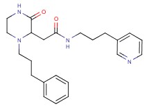 2-[3-oxo-1-(3-phenylpropyl)-2-piperazinyl]-N-[3-(3-pyridinyl)propyl]acetamide