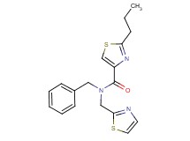 N-benzyl-2-propyl-N-(1,3-thiazol-2-ylmethyl)-1,3-thiazole-4-carboxamide
