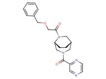 (1S*,5R*)-6-[(benzyloxy)acetyl]-3-(pyrazin-2-ylcarbonyl)-3,6-diazabicyclo[3.2.2]nonane
