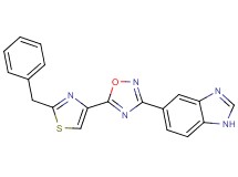 5-[5-(2-benzyl-1,3-thiazol-4-yl)-1,2,4-oxadiazol-3-yl]-1H-benzimidazole