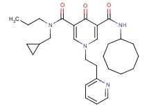 N'-cyclooctyl-N-(cyclopropylmethyl)-4-oxo-N-propyl-1-[2-(2-pyridinyl)ethyl]-1,4-dihydro-3,5-pyridinedicarboxamide