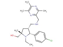 [(2S*,4R*,5R*)-5-(4-chlorophenyl)-1-ethyl-2-methyl-4-({[(3,5,6-trimethyl-2-pyrazinyl)methyl]amino}methyl)-2-pyrrolidinyl]methanol