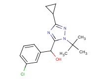 (1-tert-butyl-3-cyclopropyl-1H-1,2,4-triazol-5-yl)(3-chlorophenyl)methanol